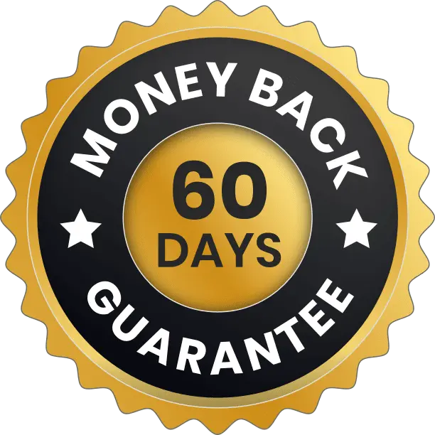Visivra 60 day money back guarantee badge