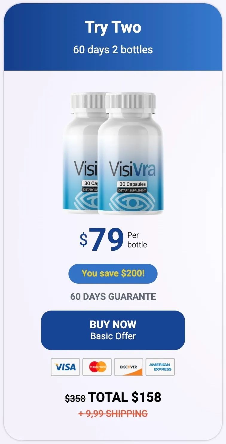 Visivra 2-bottle package – 60-day supply for eye health support
